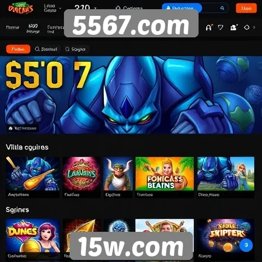 Principais categorias de jogos disponíveis no 5567.com